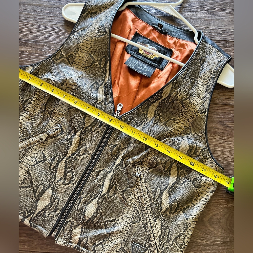 Womens Harley Davidson Leather Vest - Picture 13 of 13